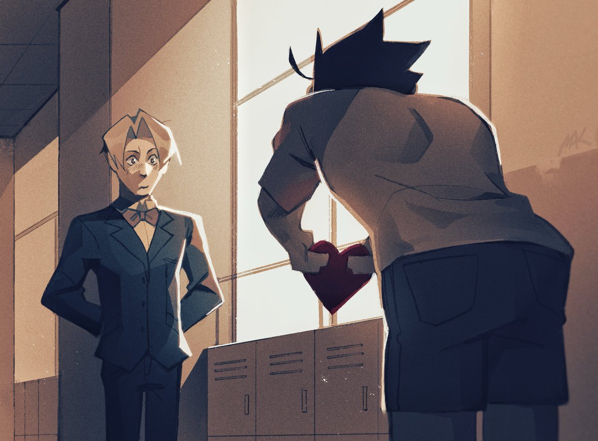 BllMAK's tweet photo. will you be my valentine?
#aceattorney https://t.co/6EV1agbGr0