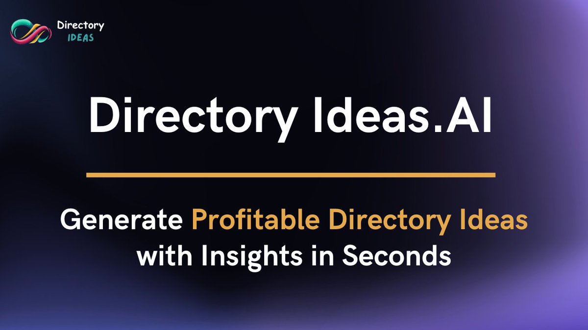 tejas3732's tweet image. Launching my 1st SaaS today! 🚀 🥳
🚨 Introducing Directory Ideas
Struggling to find a profitable directory idea for your niche?
Or have no idea where to begin with?
Your research for finding directory ideas ends here.
Generate valuable directory ideas with niche-level…