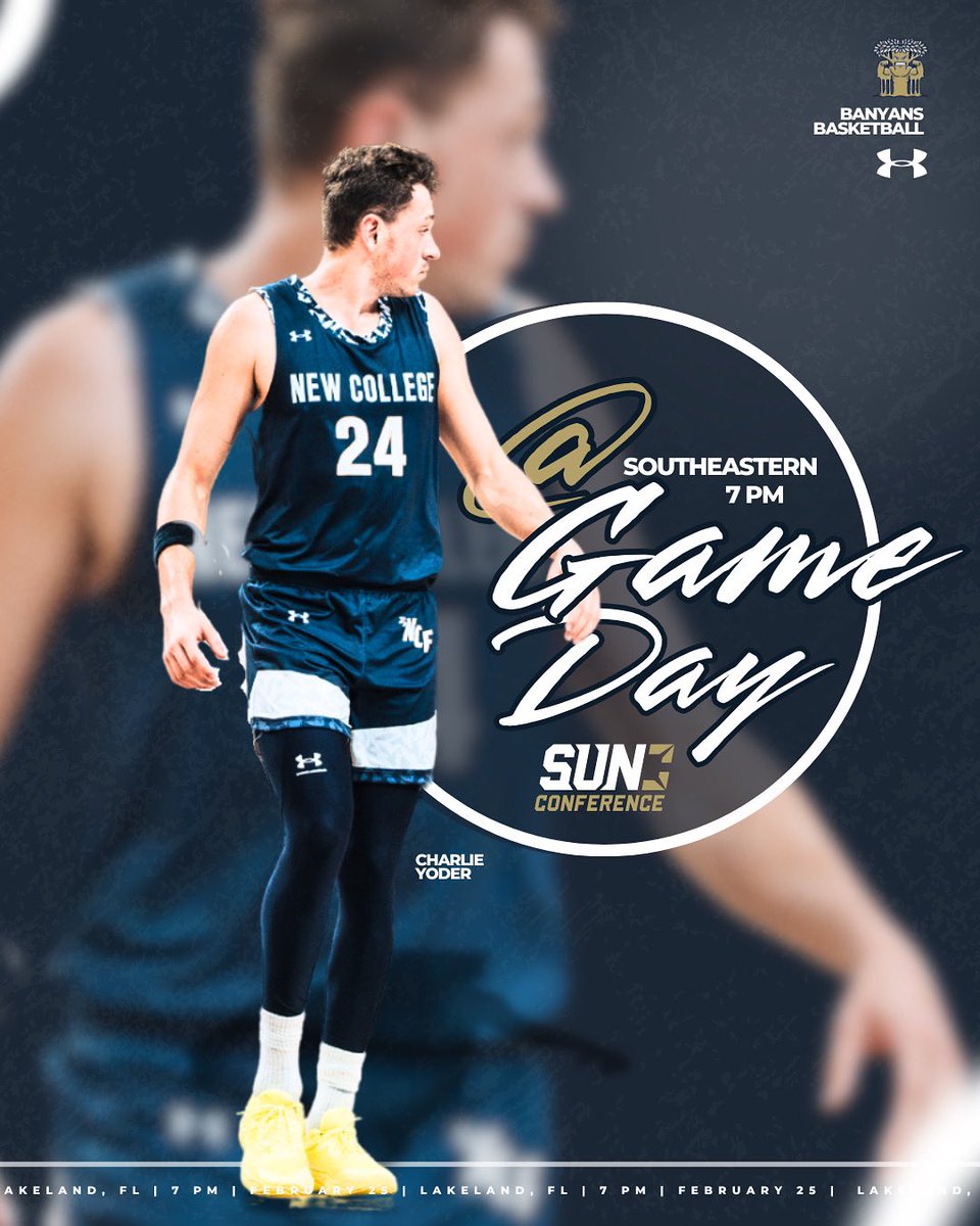 NCFBanyansMBB's tweet image. The Road Starts Here. 📍 

Tonight, the Banyans begin postseason play for the first time in program history! 

#HoopsInParadise 🌴