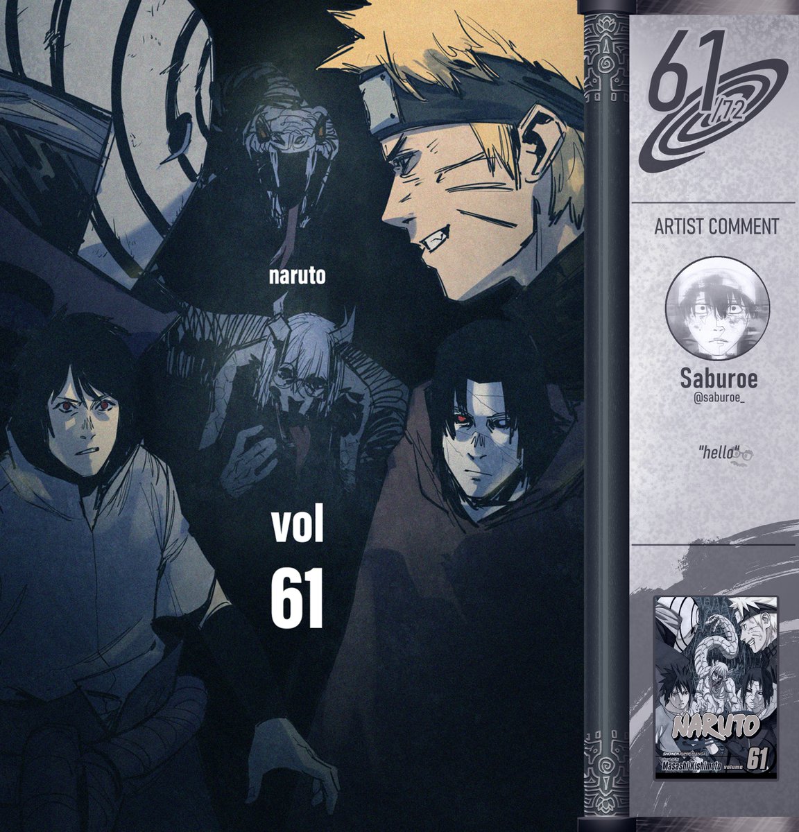 saburoe_'s tweet photo. My cover for #NARUTOGALLERY https://t.co/n49zyeK6jR