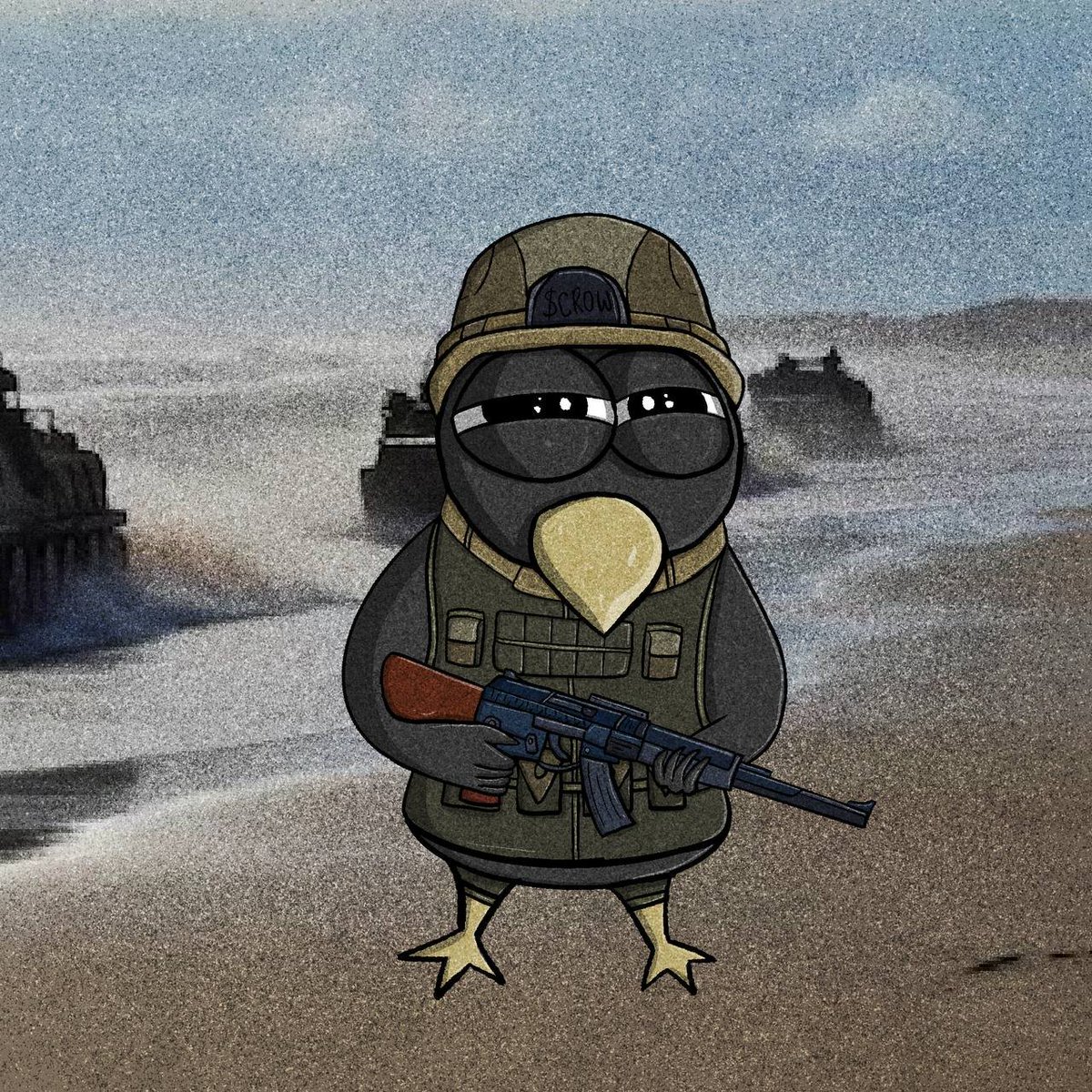 Never givin' up. This is war! 🪖

Kill 'em all farmers, jeets &amp; bears!!! 

Ca-caw! 🐦‍⬛