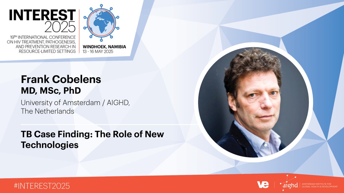 INTERESTconf's tweet image. Professor Frank Cobelens will be joining us in Namibia for the 19th #INTERESTConference to discuss #TBCaseFinding

𝗖𝗼𝗻𝗻𝗲𝗰𝘁 𝘄𝗶𝘁𝗵 𝗙𝗿𝗮𝗻𝗸 𝗶𝗻 𝘁𝗵𝗶𝘀 𝘆𝗲𝗮𝗿&apos;𝘀 𝗜𝗡𝗧𝗘𝗥𝗘𝗦𝗧 𝗖𝗼𝗻𝗳𝗲𝗿𝗲𝗻𝗰𝗲: interestworkshop.org/registration/

#GlobalHealth #INTEREST2025