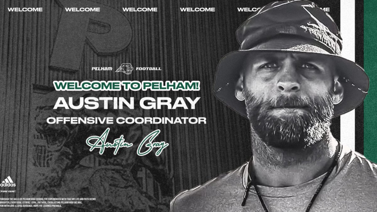 Pelham Panther Football (@thepelhamwayfb) on Twitter photo <a href="/ThePelhamWayFB/">Pelham Panther Football</a> with another big hire today! <a href="/coachaustingray/">Austin Gray</a> comes to PELHAM with an immeasurable amount of coaching experience with current NFL players and prospects.
Over the last two seasons, his offenses have averaged 32.5 PPG, 355 YPG (175 Rush, 180 pass). <a href="/ThePelhamWayFB/">Pelham Panther Football</a> with another big hire today! <a href="/coachaustingray/">Austin Gray</a> comes to PELHAM with an immeasurable amount of coaching experience with current NFL players and prospects.
Over the last two seasons, his offenses have averaged 32.5 PPG, 355 YPG (175 Rush, 180 pass).