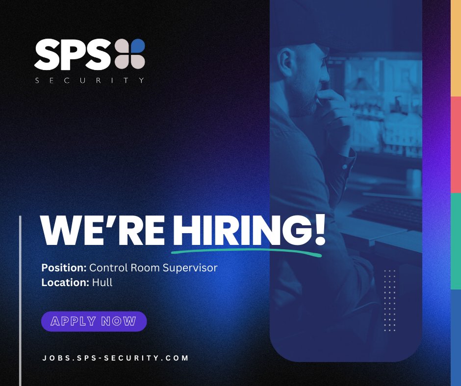 🚨 We're hiring! 🚨

SPS Security is looking for a Control Room Supervisor to join our dedicated team in Hull. This full-time, permanent role involves playing a pivotal part in maintaining a secure environment for our clients and their assets.

bit.ly/3D9Y3h3