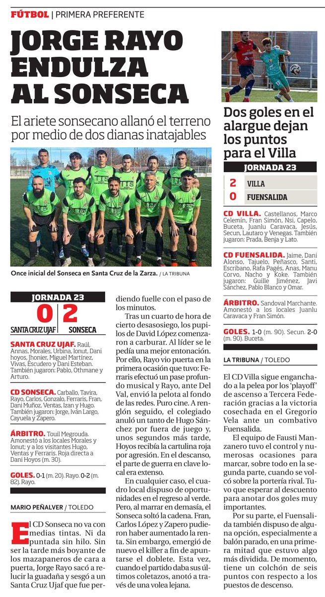 mario__penalver's tweet photo. 🔴 El @CDSonseca se afianza en el primer puesto

📰 @tribunadetoledo 🗞 https://t.co/yXSnyhDXhi