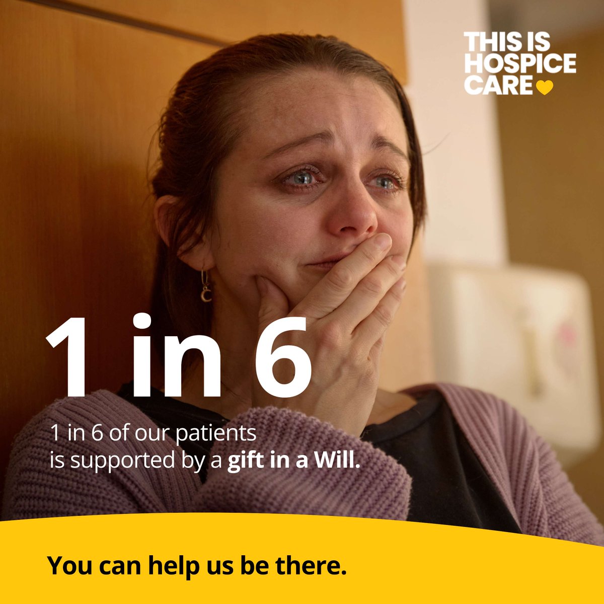 1 in 6.

1 in 6 of our patients is supported by a gift in a Will.

You can help us be there, strichards.org.uk/gift-in-will 💙

#ThisIsHospiceCare