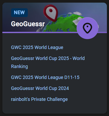 LiquipediaNet's tweet photo. 📢Today we are excited to welcome our first Alpha Wiki promotion of 2025: @geoguessr!  

https://t.co/bNaDZ6pkur

Huge shoutout to our contributors! Get involved by joining our Discord: https://t.co/N7n2hRuBtO https://t.co/akAPbATGxA
