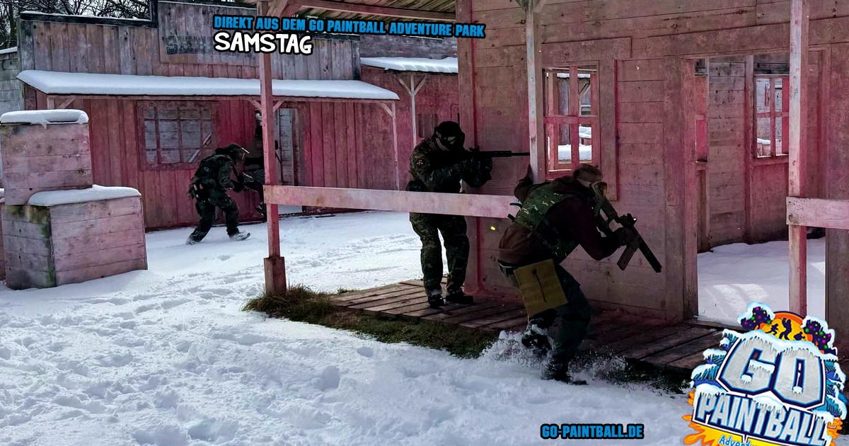 Hallo liebe Gäste, Freunde und Fans, wie versprochen haben wir den Schnee von gestern liegen lassen, damit ihr heute eine Schneeballschlacht machen könnt. Die Spielfelder waren also im Schnee-Look und wurden fleißig bespielt.
go-paintball.de/samstag-15-02-…