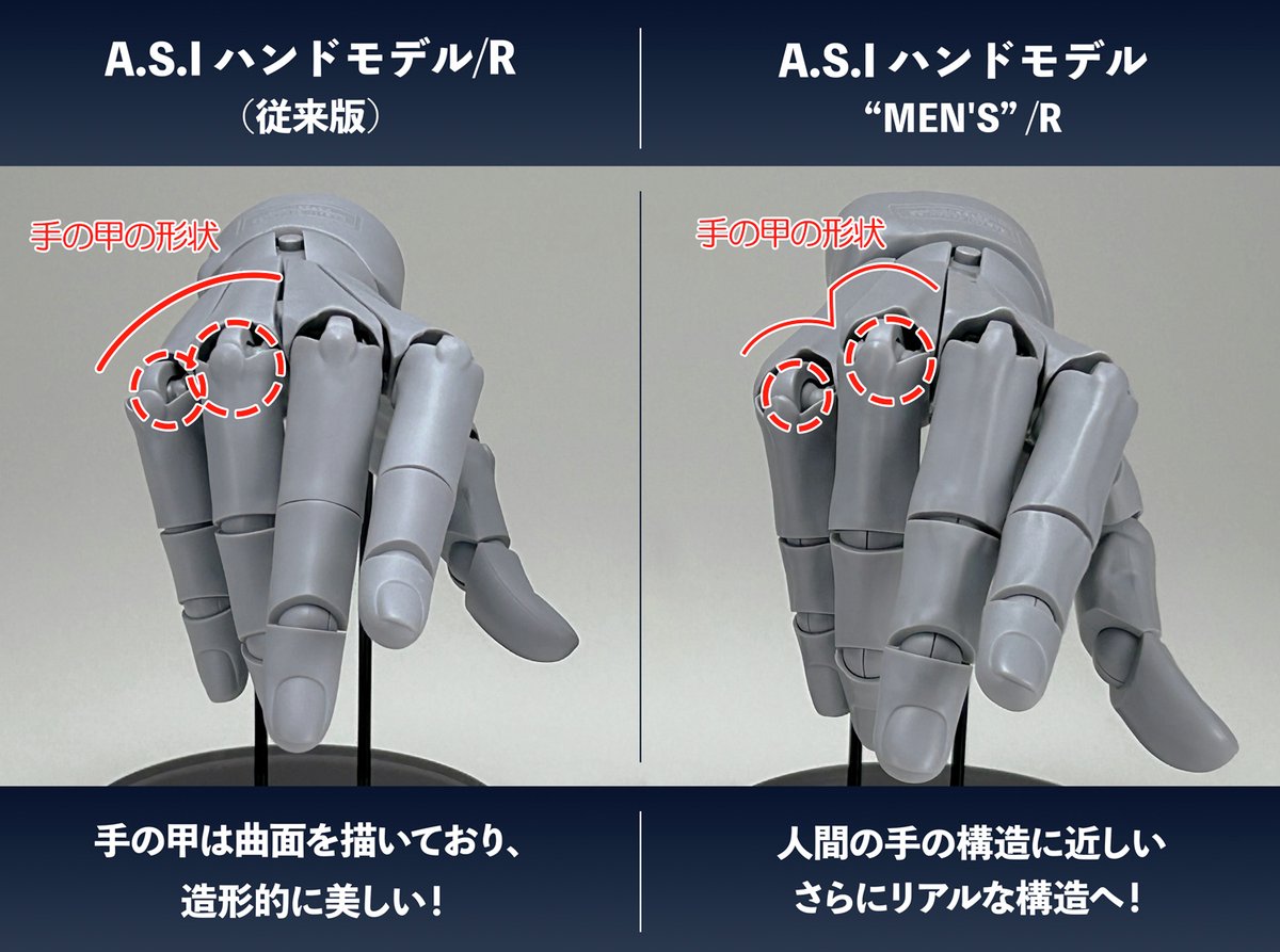 従来のハンドモデル＆メンズモデル 比較コーナー！ ＼ 
