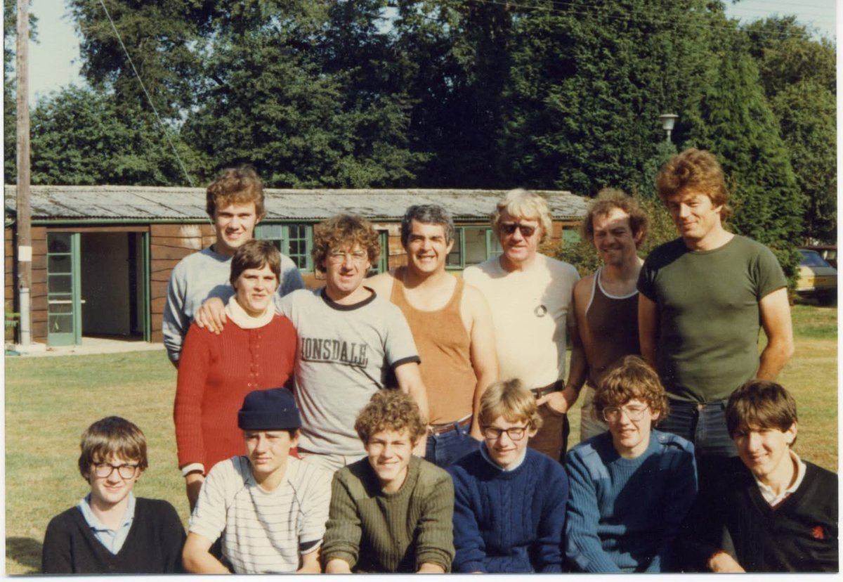 THE VERY FIRST "CARP TEACH IN" BACK IN 1982.
LENNY MIDDLETON - ROD HUTCHINSON - TIM PAISLEY - CLIVE DIEDRICH - MALCOLM WINKWORTH.  Back in August 1982 I put together the very first “Carp Teach In” at Waveney Valley Lakes. Six young lads won a competition run with us by the