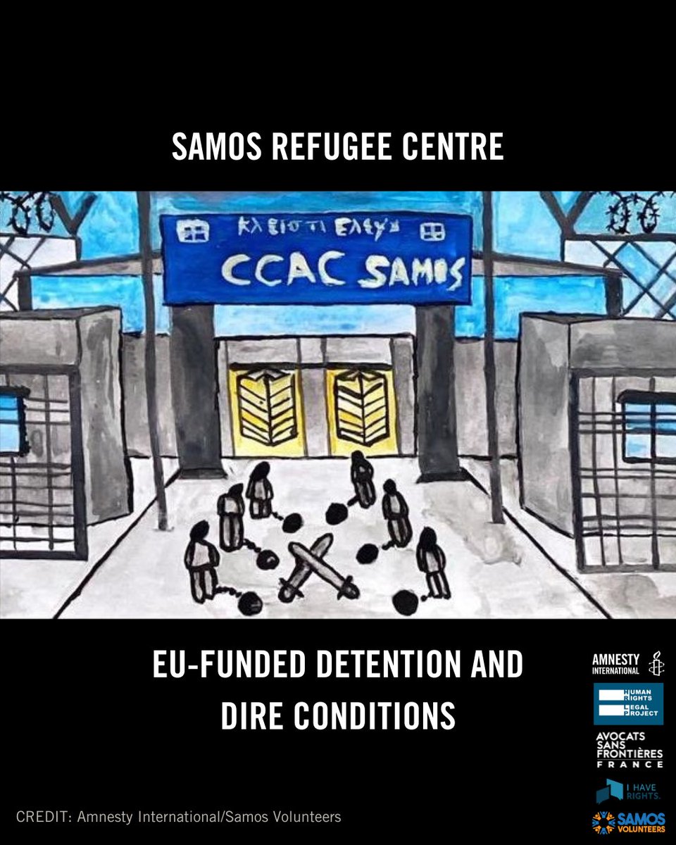 Amnesty EU (@amnestyeu) on Twitter photo Time and time again, NGOs have condemned the dreadful state of the EU-funded Samos refugee centre in Greece. To this day, nothing has changed.
So <a href="/amnesty/">Amnesty International</a> & 4 other NGOs have written to the EU Commissioner for Home Affairs <a href="/magnusbrunner/">Magnus Brunner</a> to take action amnesty.org/en/documents/e… Time and time again, NGOs have condemned the dreadful state of the EU-funded Samos refugee centre in Greece. To this day, nothing has changed.
So <a href="/amnesty/">Amnesty International</a> & 4 other NGOs have written to the EU Commissioner for Home Affairs <a href="/magnusbrunner/">Magnus Brunner</a> to take action amnesty.org/en/documents/e…