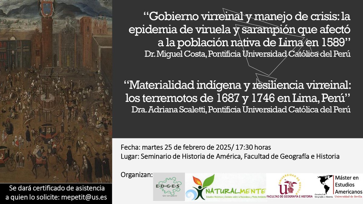 Departamento de Historia de América (@dephisamerica) on Twitter photo 