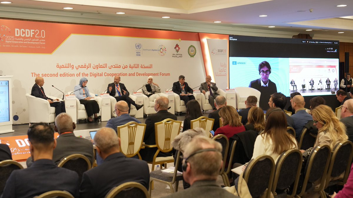 UNESCWA's tweet photo. During #DCDF2025, experts emphasized that ethical considerations are crucial in the algorithmic models powering Artificial Intelligence. They also stressed the need for regulations that uphold necessity, proportionality, and transparency.
🔗 More: https://t.co/zGoz0Th8YZ https://t.co/DzY43tAZIi