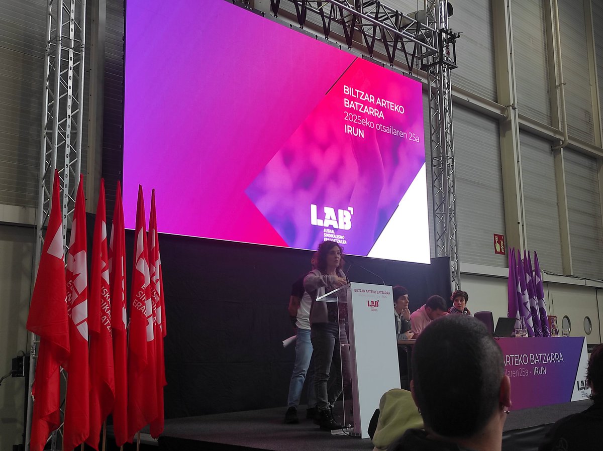 MichelingoLAB's tweet photo. Gaur Ficobara gerturatu gara @LABsindikatua -ren Biltzar arteko Batzarrarrean parte hartzeko
Gora euskal sindikalismo eraldatzailea!!!💪💪 https://t.co/NA0y0tEGVp