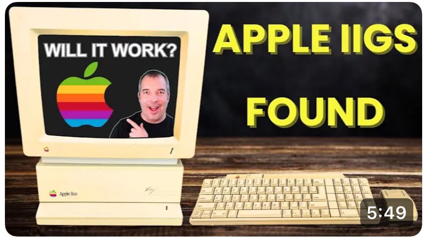 RetroRarez's tweet photo. Found an #AppleIIgs in a roof. About to power it on and see if it starts! 

Click here: 
https://t.co/YEUSlFeWex 

#vintagecomputer #apple #retro #genx #tech https://t.co/OAKEsTX24n