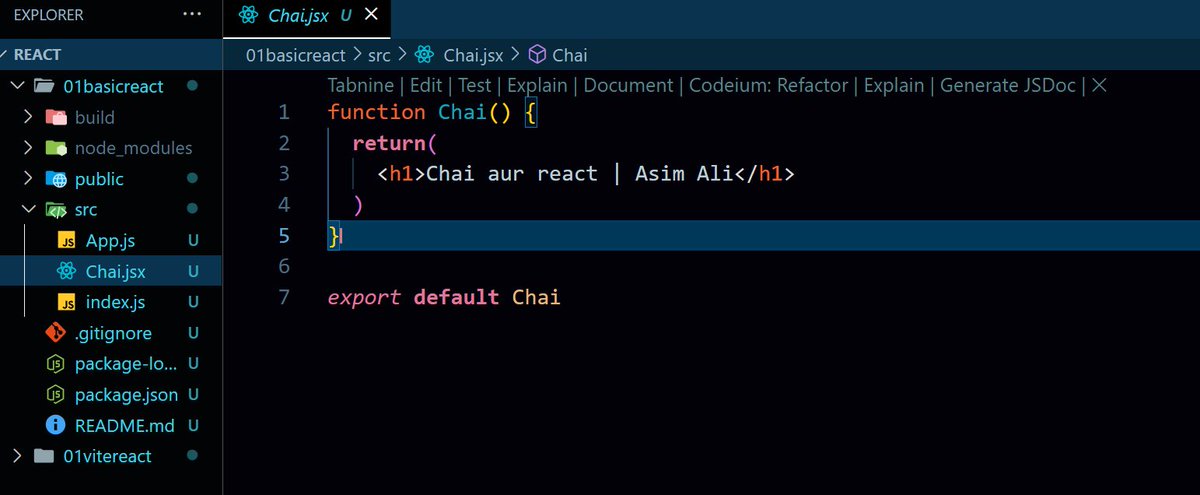 AsimAli50979974's tweet image. Learned about Vite vs. create-react-app, JSX fragments, and the importance of uppercase component names. Big thanks to @hiteshdotcom_ for the amazing tutorials! #ChaiAurCode #LearningReact