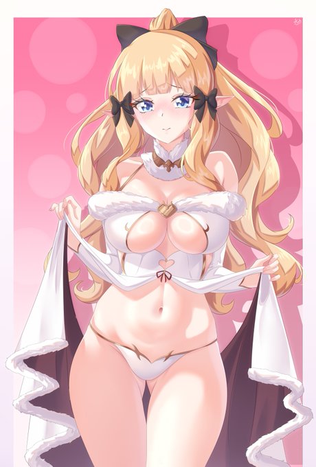 少し編集して再アップしました。お腹の描き方をもっと学ぶべきだと思います。(っ◞‸◟ c)#プリンセスコネクトReDive #プリコネR #サレン 