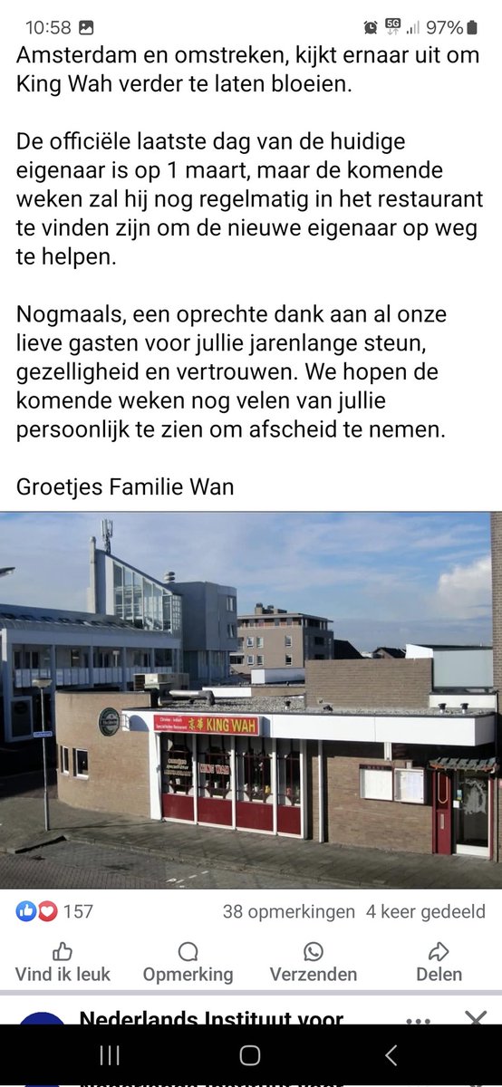 #elkezondageenchinindspecrest <a href="/JScheurbuijck/">Mark van Wonderen (aka Joachim Scheurbuijck)</a> De eigenaar en familie Wan van King Wah in #Wormer gaan met pensioen. Gelukkig is er een opvolger.