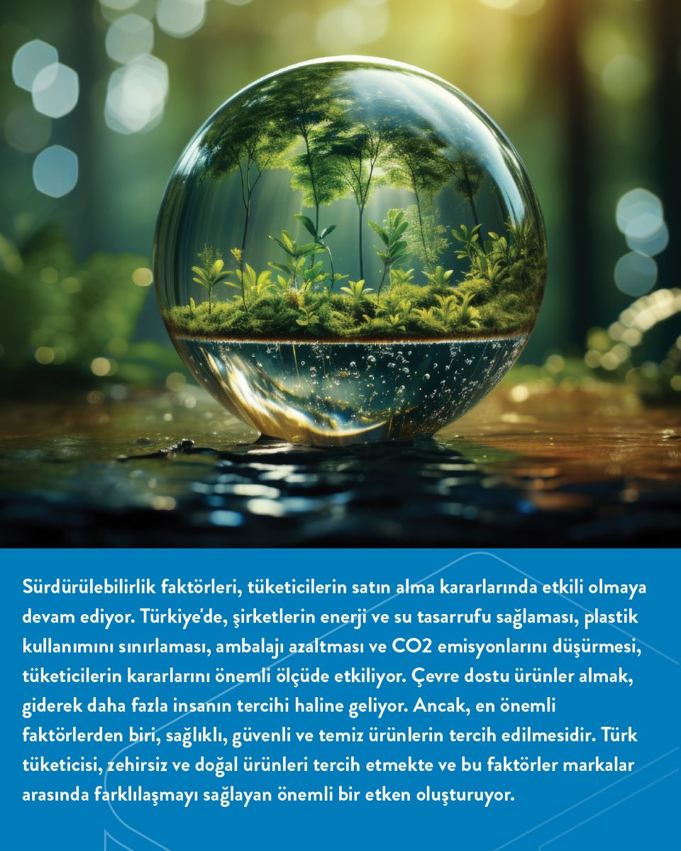 Son araştırmalara göre; Türkiye'de sürdürülebilirlik, tüketicilerin tercihlerinde belirleyici bir faktör haline geliyor. Atık azaltımı ve sürdürülebilir ürünler, artık sadece bir trend değil, aynı zamanda markaların başarısını belirleyen faktörler arasında yer alıyor.