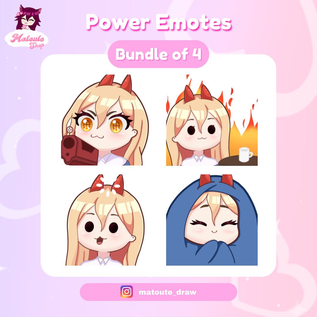 Matoute39's tweet image. Power Emotes bundle 🎀

Etsy : etsy.com/fr/listing/186…

#emote #emoteartist