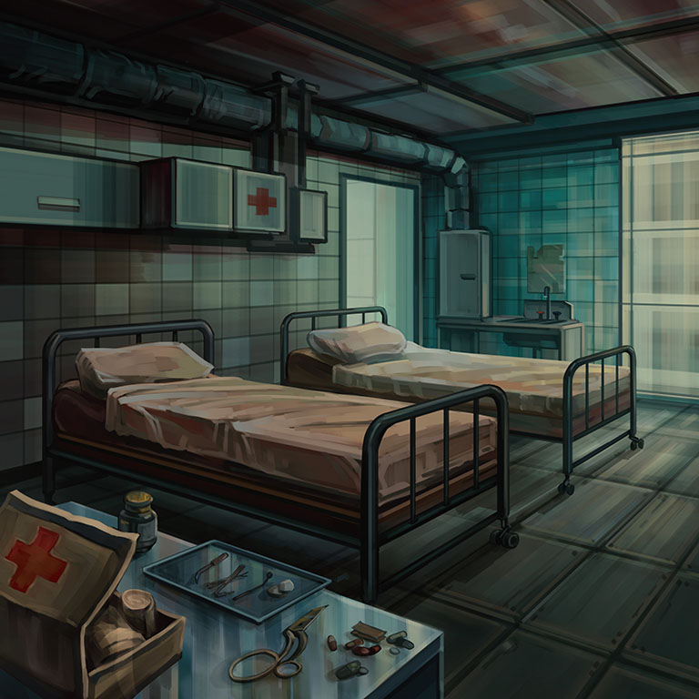 Log Entry #14. Lian N.
Report on the medical unit. After the snowstorm, 4 people remained ill. Today, 2 more have reported a fever. It looks like a virus. If this continues, we simply won’t have enough beds.

#FrozenShipStories