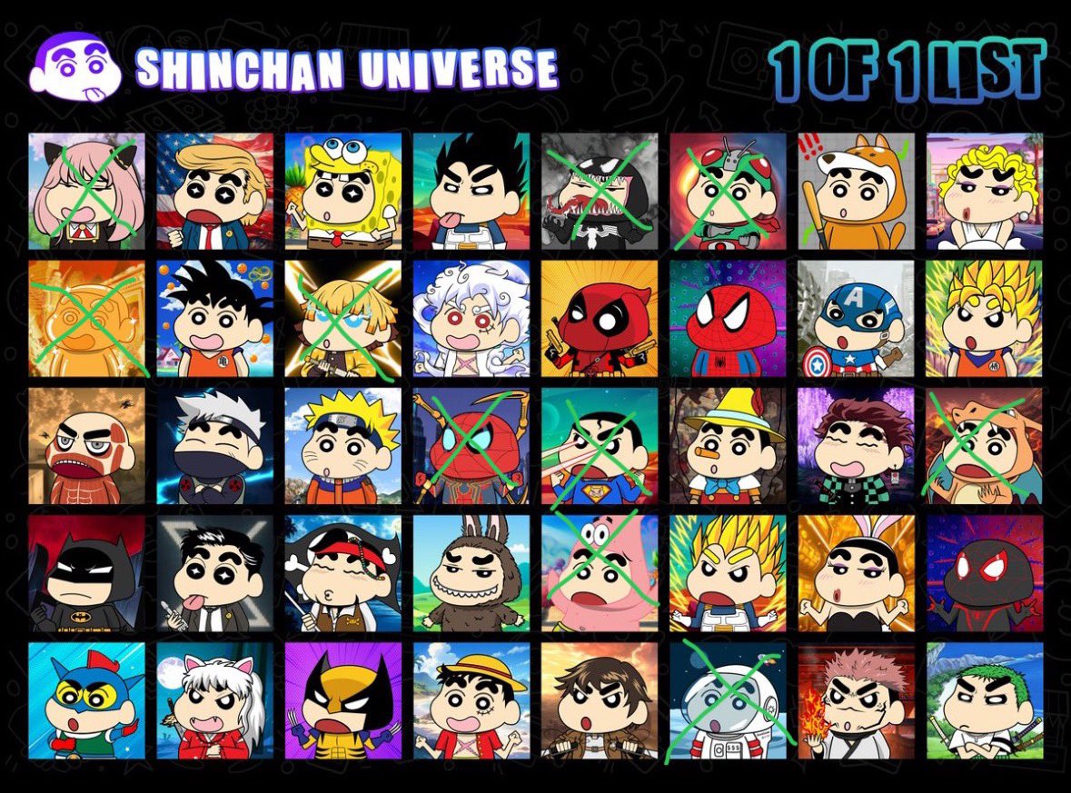 Crayon ShinChan on SOL tweet media