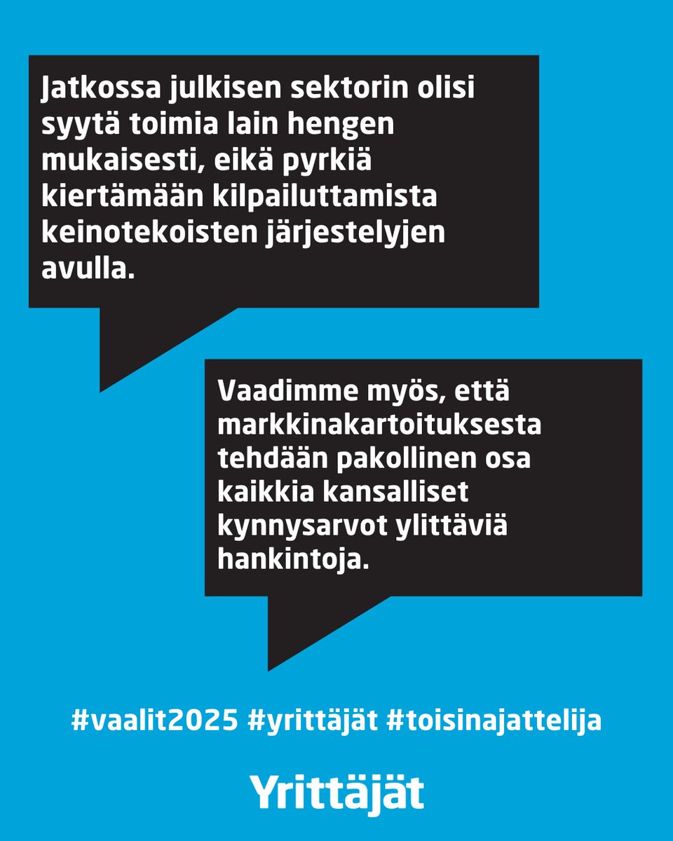 Olemme lähtökohtaisesti tyytyväisiä hankintalakiin esitettyihin muutoksiin, mutta vielä jäi korjattavaa. Mitä? Katso 👇
yrittajat.fi/ajankohtaista/…