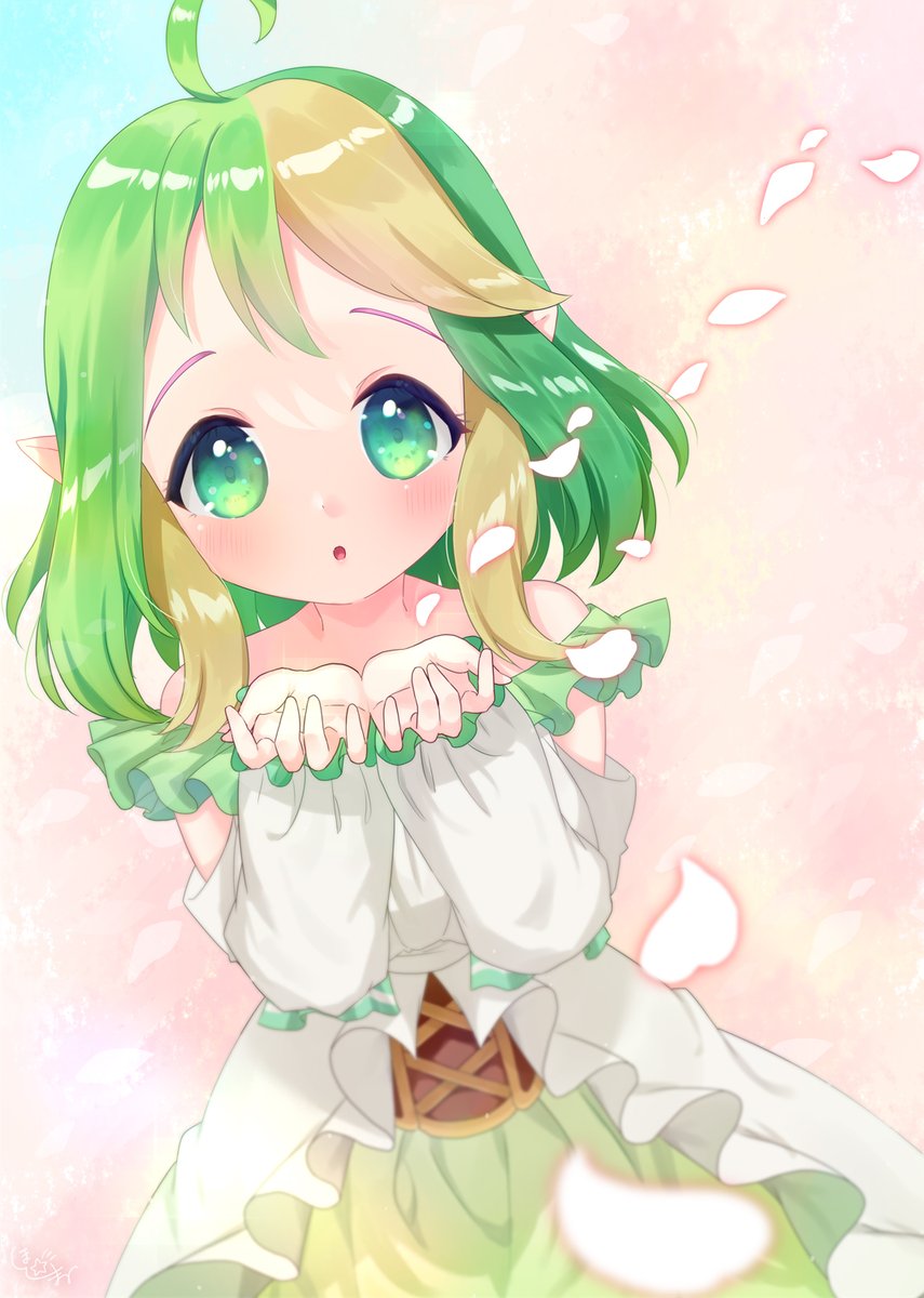 「過去絵だけど千夢ちゃんおめでとう!千夢ちゃんが笑顔で過ごせますように( ⁎ᵕᴗᵕ」|ほしまる りぼん💮🎀のイラスト