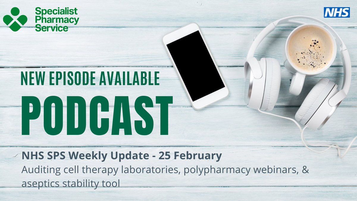 NHS_SPS's tweet image. In this week&apos;s podcast, Sheetal talks about auditing cell therapy laboratories, polypharmacy webinars, &amp;amp; the new aseptics stability tool.

Click here to listen: soundcloud.com/nhs_sps/25th-f…

#DoOnceAndShare #Podcast