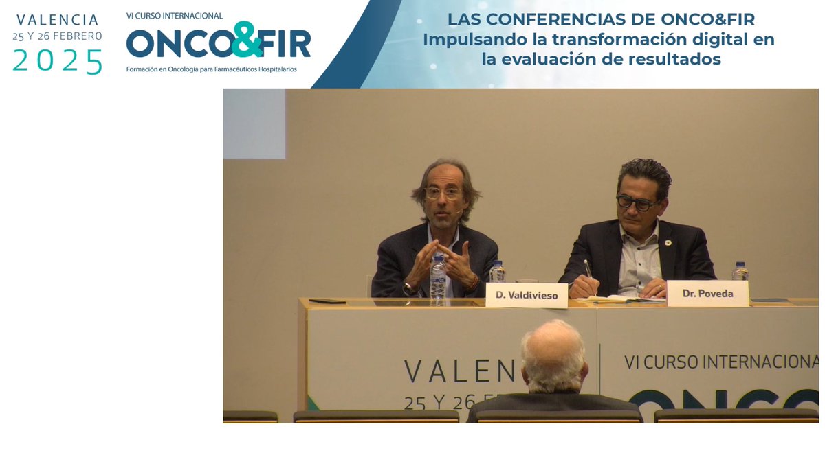 Continuamos impulsando la T.D. en la evaluación de resultados

👨‍⚕️ Dr. José Luis Poveda <a href="/joseluis_pa/">Jose Luis Poveda Andrés</a> 
👨‍⚕️ D. Bernardo Valdivieso <a href="/GVAsanitat/">GVA Sanitat</a> 

🗣️”Se ha montado una oficina autonómica de IA para que ponga orden en los posibles despliegues de algoritmos que hayan en este momento(…)”