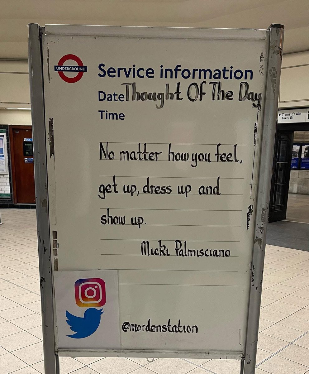 Tuesday 25th February 2025
Thought Of The Day From Morden Station