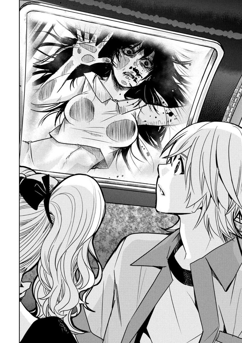 恋愛リアリティショー♥
      ✖️
   デスゲーム☠️

男女仲良く❓️観覧車に乗ってたら
新しい乗客❓️も参加して…⁉️

新たな恋の予感かも❓️🤔

殺戮のエデン  -明日誰かが死ぬ恋愛リアリティショー- - 原作:屋敷サラ 作画:棚橋なもしろ / 第7話|くらげバンチ [ https://t.co/Gy7RL7fKKw ] 