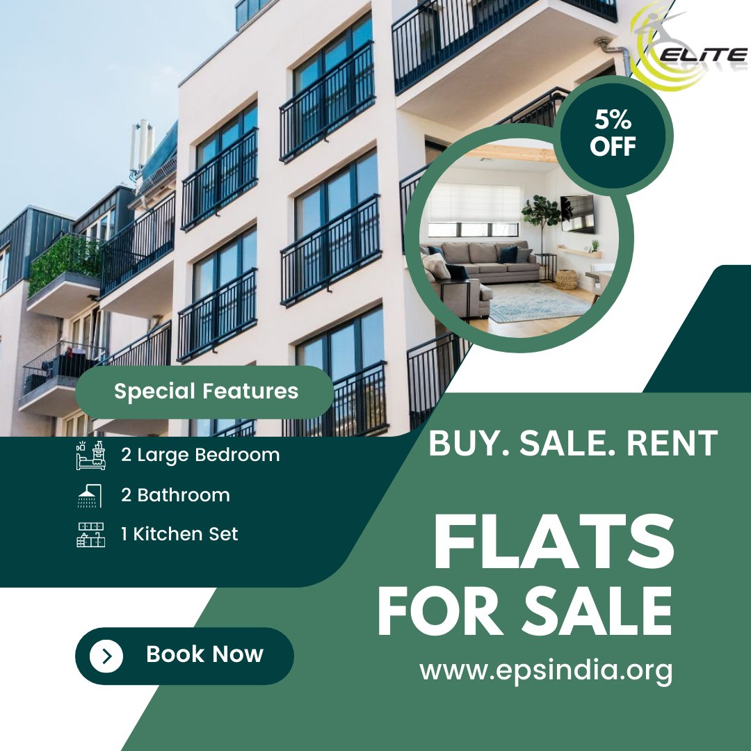 Eliteproject_'s tweet image. Elite Project and Services specializes in the sale, purchase, and rental of properties, including 1BHK, 2BHK, and 3BHK flats.
Url- epsindia.org
#FlatSale
#FlatRent
#FlatPurchase
#RealEstate
#PropertyDeals
