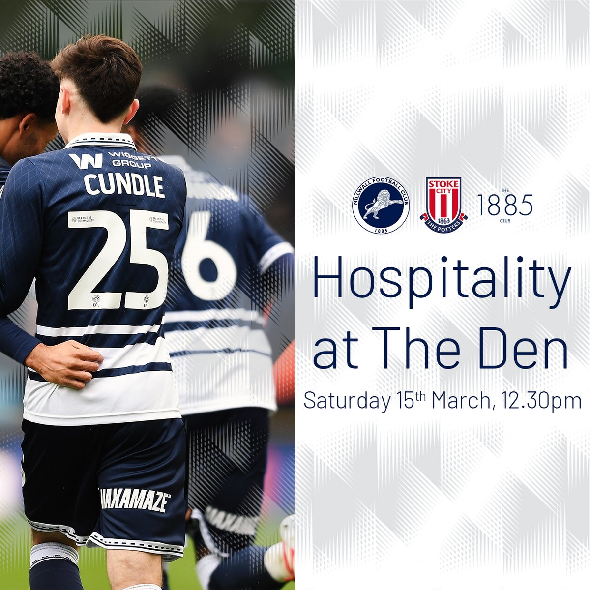 MillwallEvents's tweet photo. 𝐇𝐨𝐬𝐩𝐢𝐭𝐚𝐥𝐢𝐭𝐲 𝐚𝐭 𝐓𝐡𝐞 𝐃𝐞𝐧! 🤩

🥳  Have an unforgettable matchday experience celebrating with your family or your clients in SE16...

#Millwall