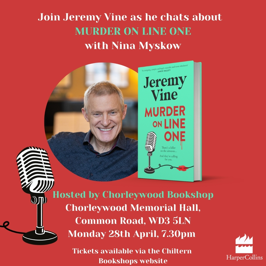 HarperFiction PR (@fictionpubteam) on Twitter photo We are so excited to announce the first wave of <a href="/theJeremyVine/">Jeremy Vine | Here, on Tiktok, Insta & Facebook</a>'s upcoming events! Come and meet Jeremy at a venue near you and hear him talk about his new book, Murder on Line One 📚
More events to be announced soon … Get your tickets below ⬇
smarturl.it/JeremyVineEven… We are so excited to announce the first wave of <a href="/theJeremyVine/">Jeremy Vine | Here, on Tiktok, Insta & Facebook</a>'s upcoming events! Come and meet Jeremy at a venue near you and hear him talk about his new book, Murder on Line One 📚
More events to be announced soon … Get your tickets below ⬇
smarturl.it/JeremyVineEven…