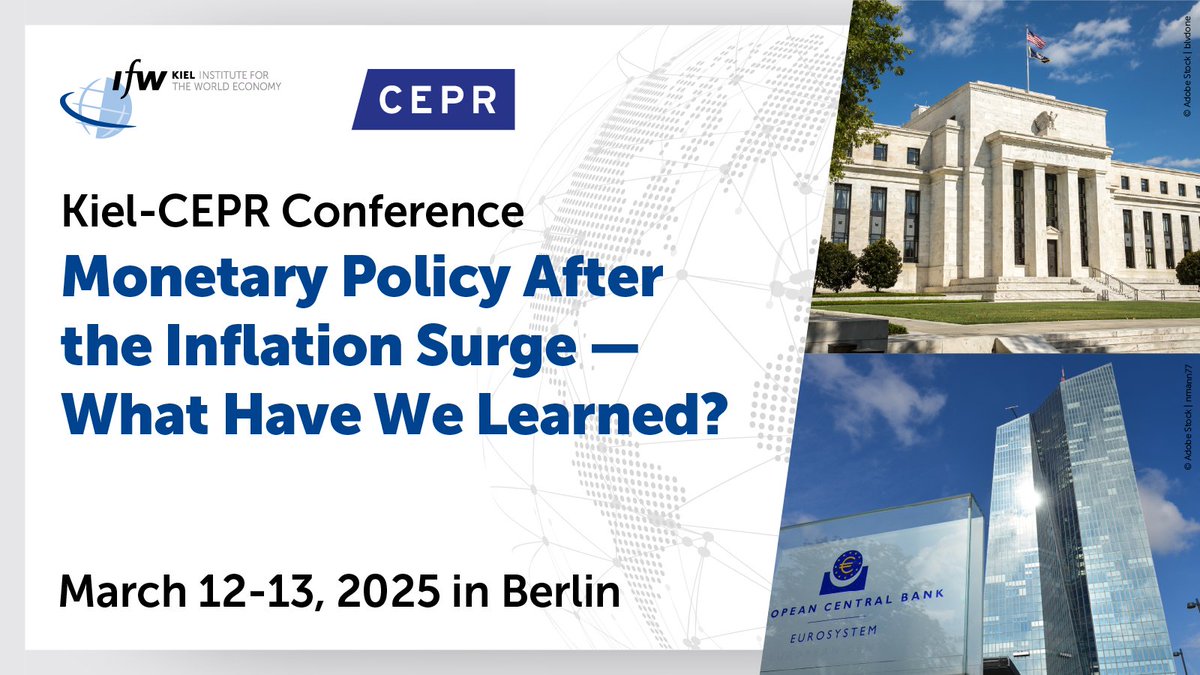 Kiel Institute (IfW Kiel) (@kielinstitute) on Twitter photo In March we will bring together leading experts to discuss the lessons learned from the recent inflation surge and the future of monetary policy 
🔹Keynote speakers: Stephanie Schmitt-Grohé <a href="/Columbia/">Columbia University</a> & Olivier Coibion <a href="/UTAustin/">UT Austin</a>
🔹Policy panel on geopolitics & monetary policy: In March we will bring together leading experts to discuss the lessons learned from the recent inflation surge and the future of monetary policy 
🔹Keynote speakers: Stephanie Schmitt-Grohé <a href="/Columbia/">Columbia University</a> & Olivier Coibion <a href="/UTAustin/">UT Austin</a>
🔹Policy panel on geopolitics & monetary policy: