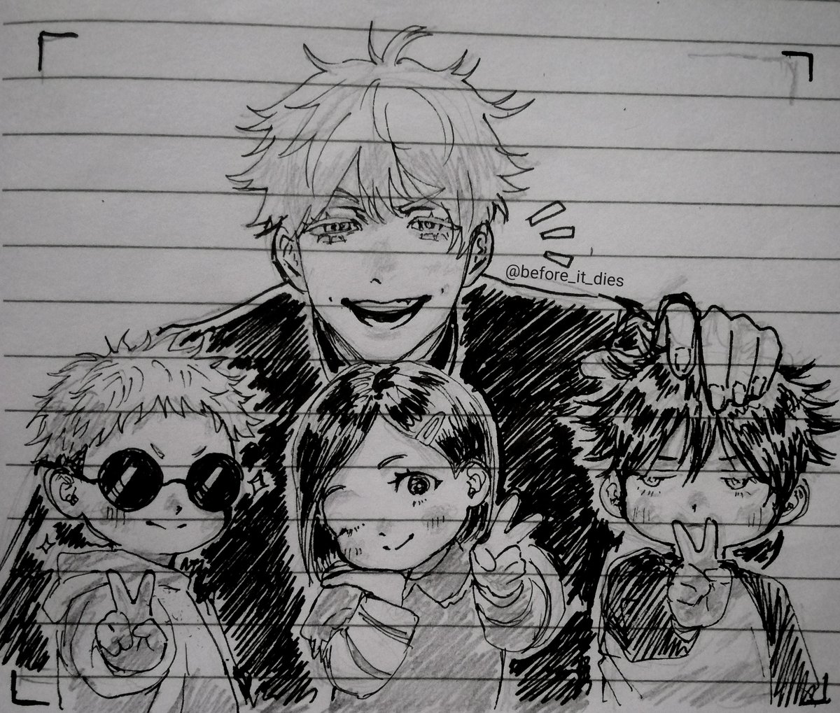 say cheese 

#GojoSatoru #jjk #Itadoriyuji #megumifushiguro #nobarakugisaki