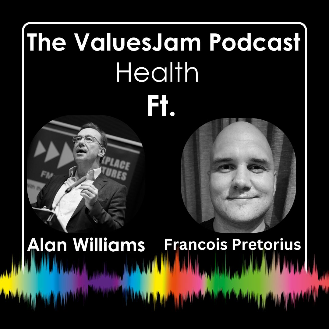 @ValuesJam (@jamvalues) on Twitter photo #ICYMI Be sure to check out this ValuesJam Guest Session with Francois Pretorius and host Alan Williams on the value of Health.
You can watch the full episode via the link below and be sure to check out the other episodes in the series.
youtube.com/watch?v=GGHI27…
<a href="/ourSERVICEBRAND/">Alan Williams</a> #ICYMI Be sure to check out this ValuesJam Guest Session with Francois Pretorius and host Alan Williams on the value of Health.
You can watch the full episode via the link below and be sure to check out the other episodes in the series.
youtube.com/watch?v=GGHI27…
<a href="/ourSERVICEBRAND/">Alan Williams</a>