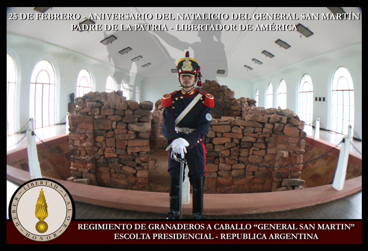 ANIVERSARIO DEL NATALICIO DEL LIBERTADOR
El 25 de febrero de 1778, nacía el futuro Libertador de la América del Sur y Padre de la Patria, en Yapeyú, actual provincia de Corrientes.
