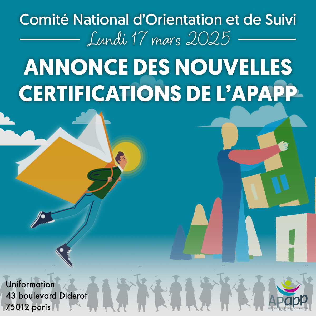 APapp (@apapp_app) on Twitter photo 📢 RDV le 17 mars pour le CNOS de l'APapp à <a href="/uniformation_/">Uniformation</a> à Paris ! 🚀
Un temps fort pour lancer 2 nouvelles certifications sur l'autonomie et l'apprentissage tout au long de la vie. Venez échanger avec nous !
🔗 Inscription :forms.office.com/e/5MJtgUcepw
#APPenRésonance #RéseauAPP 📢 RDV le 17 mars pour le CNOS de l'APapp à <a href="/uniformation_/">Uniformation</a> à Paris ! 🚀
Un temps fort pour lancer 2 nouvelles certifications sur l'autonomie et l'apprentissage tout au long de la vie. Venez échanger avec nous !
🔗 Inscription :forms.office.com/e/5MJtgUcepw
#APPenRésonance #RéseauAPP
