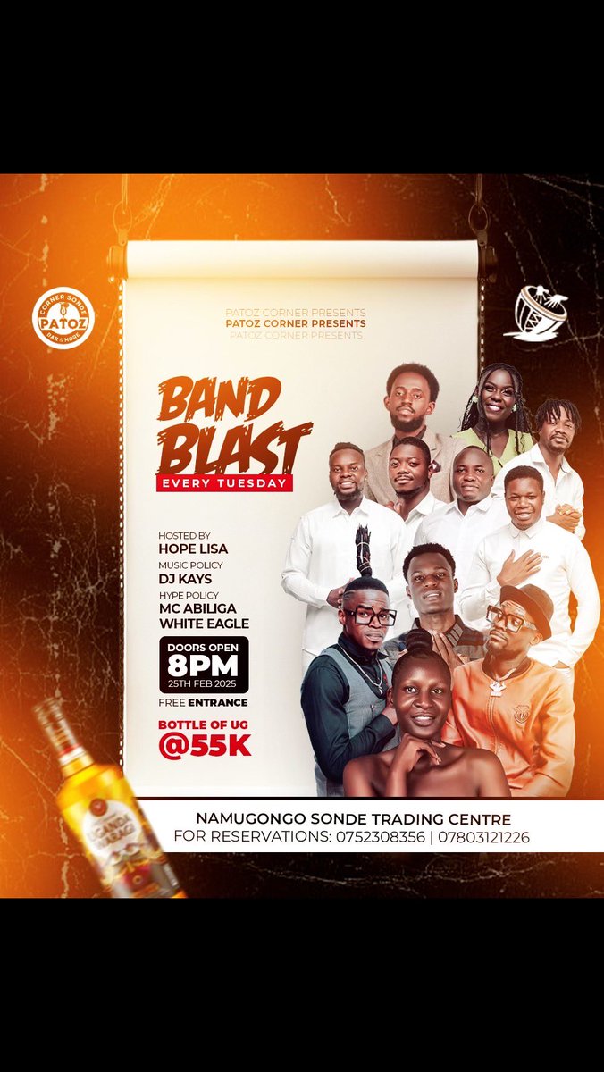 Another Tuesday to make you dance through the night. 📍Patoz Corner Sonde. #WeAreIVUGA