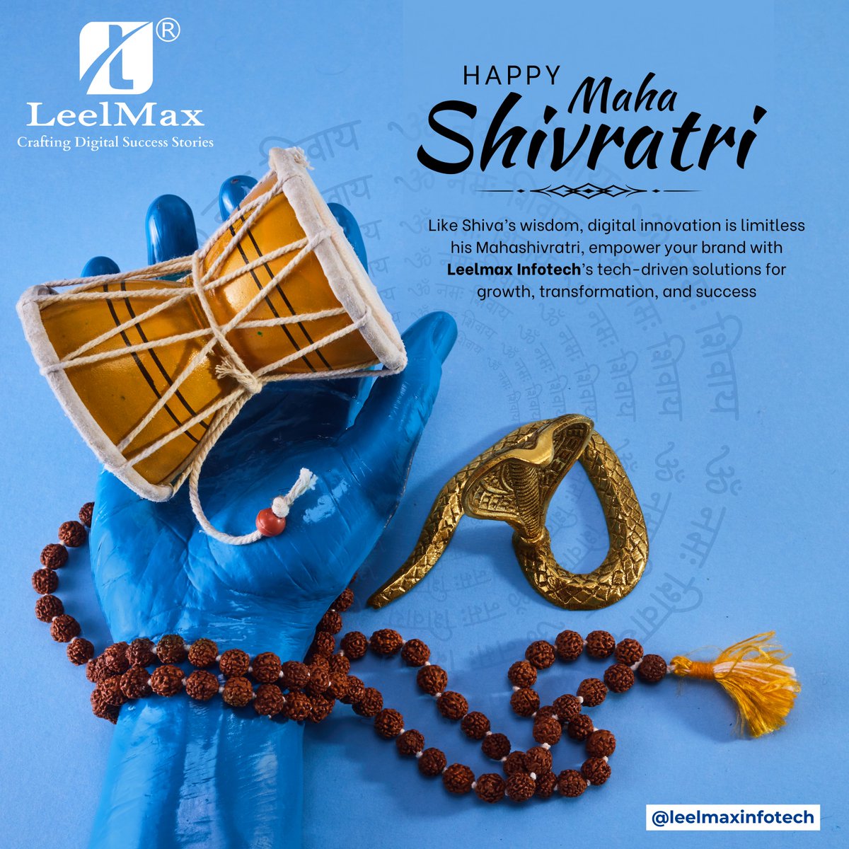 Leelmaxinfotech's tweet photo. 🚀✨ This #MahaShivratri, let’s take inspiration from Lord Shiva—the force of transformation! Just as Shiva reinvents, the digital world thrives on innovation. 🔥

At #LeelmaxInfotech, we power brands with #SEO, #DigitalMarketing &amp; tech-driven growth! 🌍📈 https://t.co/uPy4OlEtOf