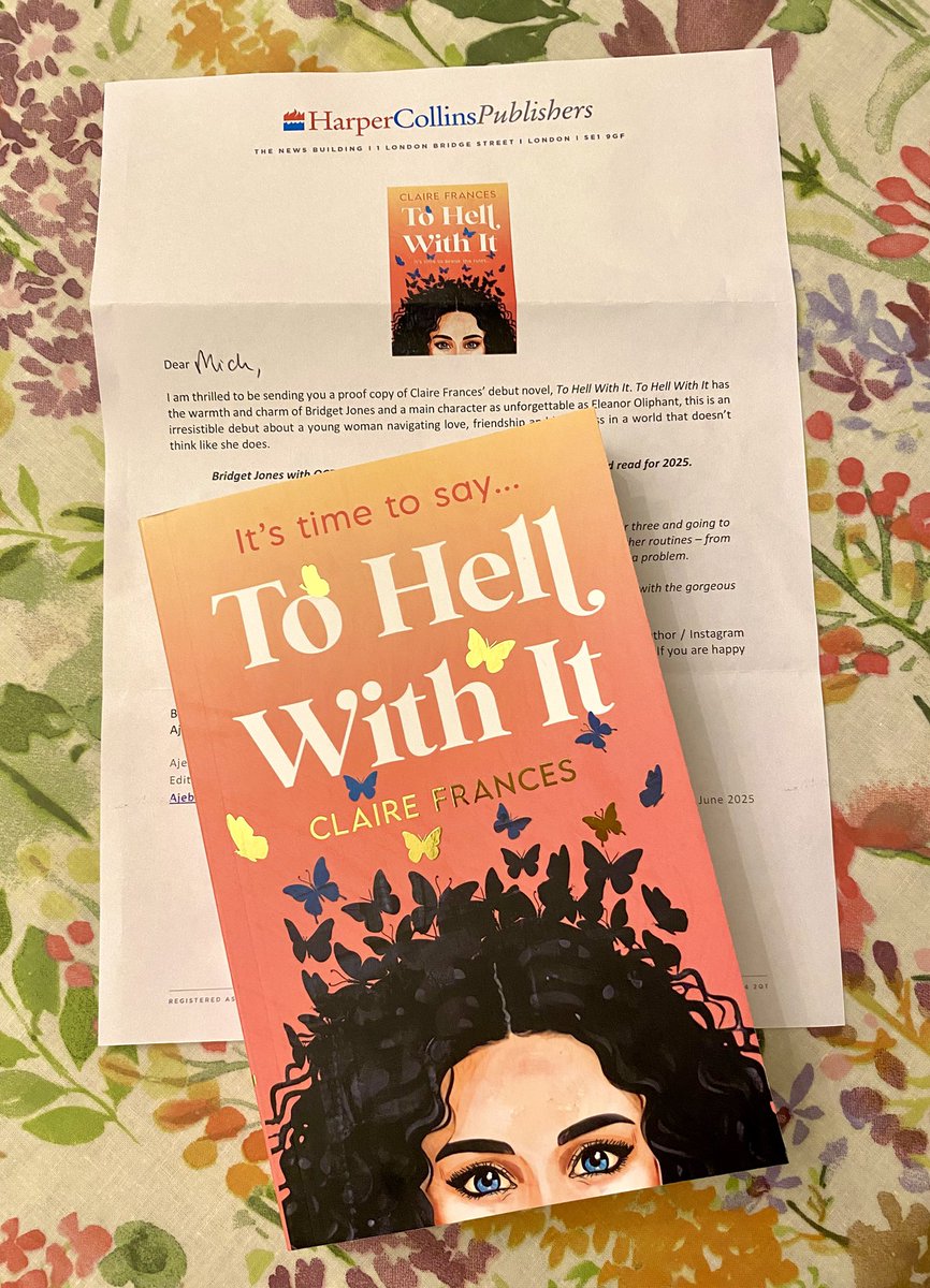 MKenneyPR's tweet photo. Fabulous bookpost this morning, thanks so much @cfauthor! To Hell With It looks all kinds of brilliant and I can’t wait to dive in! 🤩 https://t.co/S39jH6eHrY