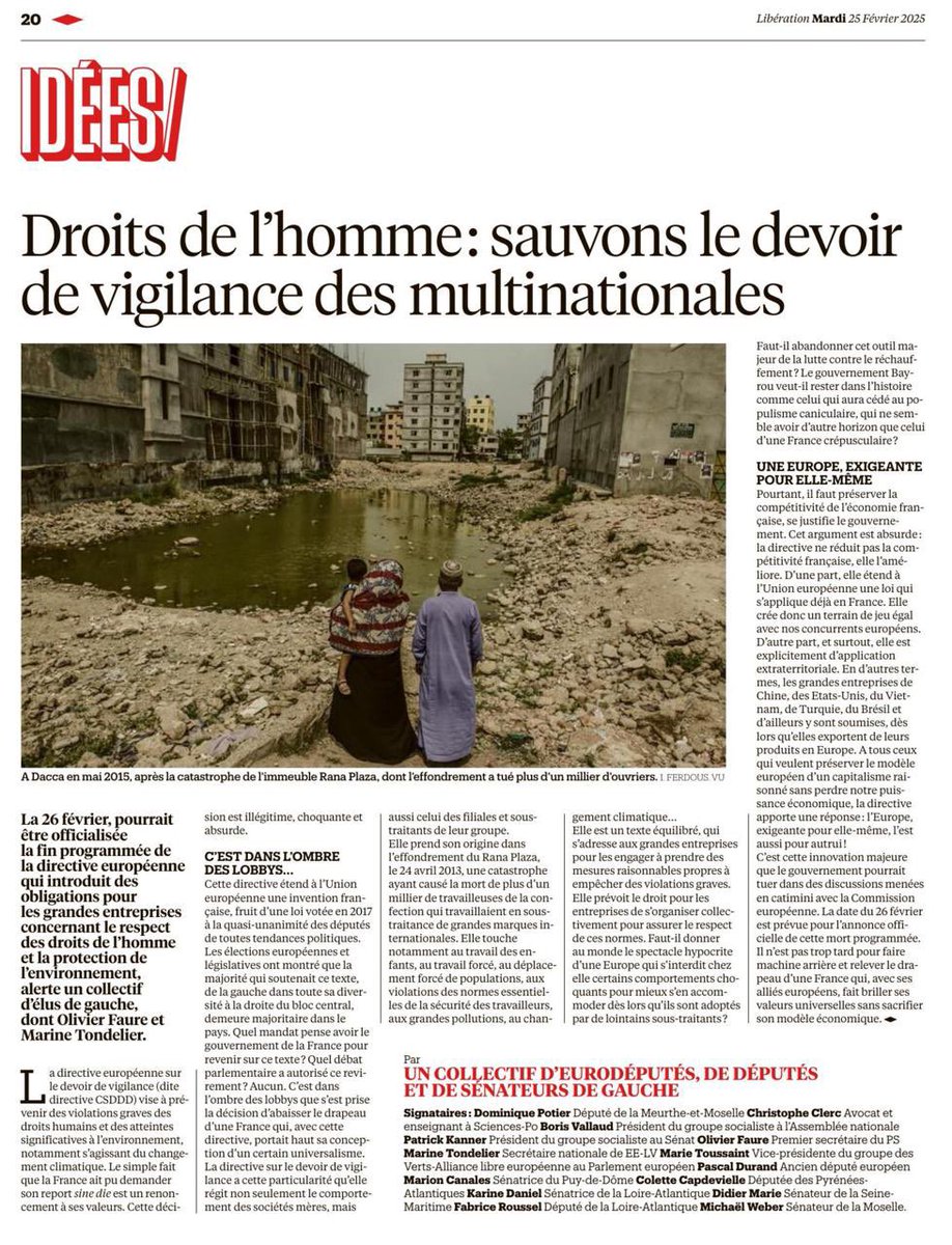 PotierDominique's tweet image. La force de l’Europe c’est l’universalisme! 
#DevoirDeVigilance: notre tribune @libe contre le projet omnibus #UE avec @BorisVallaud @faureolivier @PatrickKanner @marinetondelier @MariePochon @marietouss1 @socialistesAN @DSFEurope