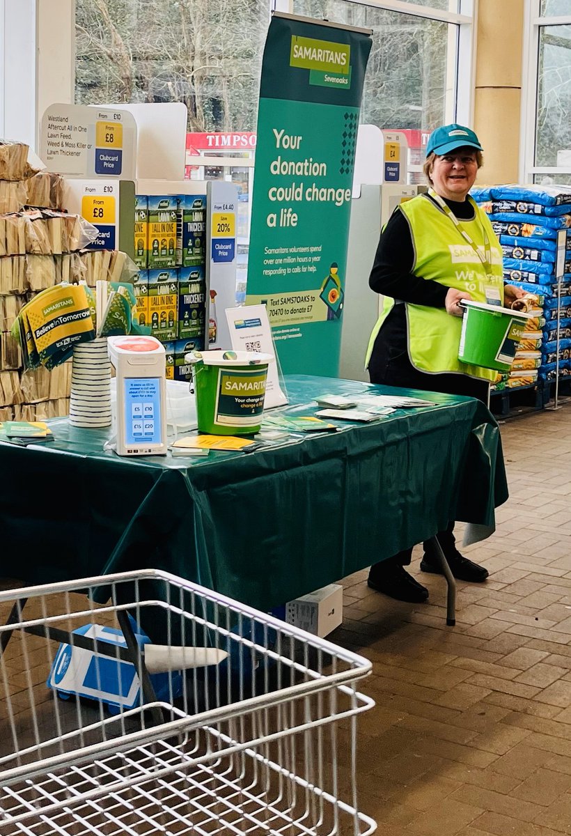 SamsSevenoaks's tweet image. Thank you to @Tesco Sevenoaks for letting us spend the day fundraising and raising awareness of @samaritans .