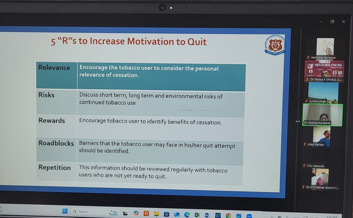 Dr Manoj Kr Shukul (@manojshukul) on Twitter photo 10th session of Mentors Online on Non communicable disease #NCD
Tackling tobacco use among adolescents & youth supported by Guest speakers Prof. Narsingh Verma & Asst. Prof Nishita Kankane <a href="/kgmu_medical/">KING GEORGE MEDICAL UNIVERSITY, LUCKNOW, UP, INDIA</a> <a href="/nhm_up/">NHM UP</a> <a href="/MoHFW_INDIA/">Ministry of Health</a> <a href="/ZoyaAliRizvi/">Zoya Ali Rizvi</a> <a href="/Indraje20793181/">Indra Jeet Singh</a> 10th session of Mentors Online on Non communicable disease #NCD
Tackling tobacco use among adolescents & youth supported by Guest speakers Prof. Narsingh Verma & Asst. Prof Nishita Kankane <a href="/kgmu_medical/">KING GEORGE MEDICAL UNIVERSITY, LUCKNOW, UP, INDIA</a> <a href="/nhm_up/">NHM UP</a> <a href="/MoHFW_INDIA/">Ministry of Health</a> <a href="/ZoyaAliRizvi/">Zoya Ali Rizvi</a> <a href="/Indraje20793181/">Indra Jeet Singh</a>