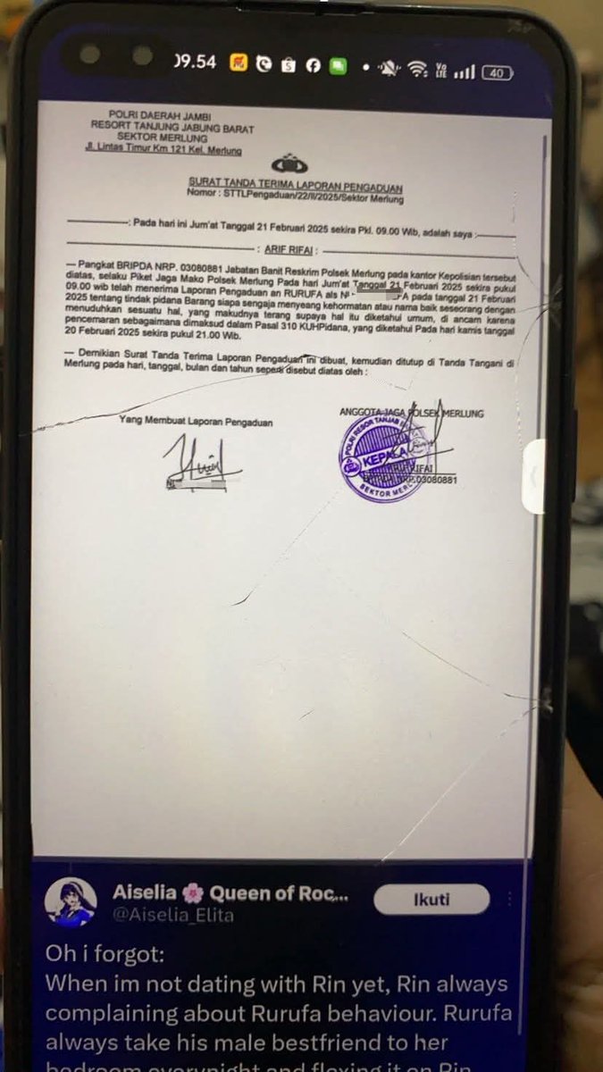 Aminiil's tweet photo. @Aiselia_Elita @DivHumas_Polri Iya pak di usut aja sekalian pak, biar ketahuan siapa disini yg kriminal 😏 sudah ada laporannya di polres tanjung jabung barat jambi silakan di cek utk laporannya, bisa di mulai dr sini https://t.co/Ew3IrqyjdM