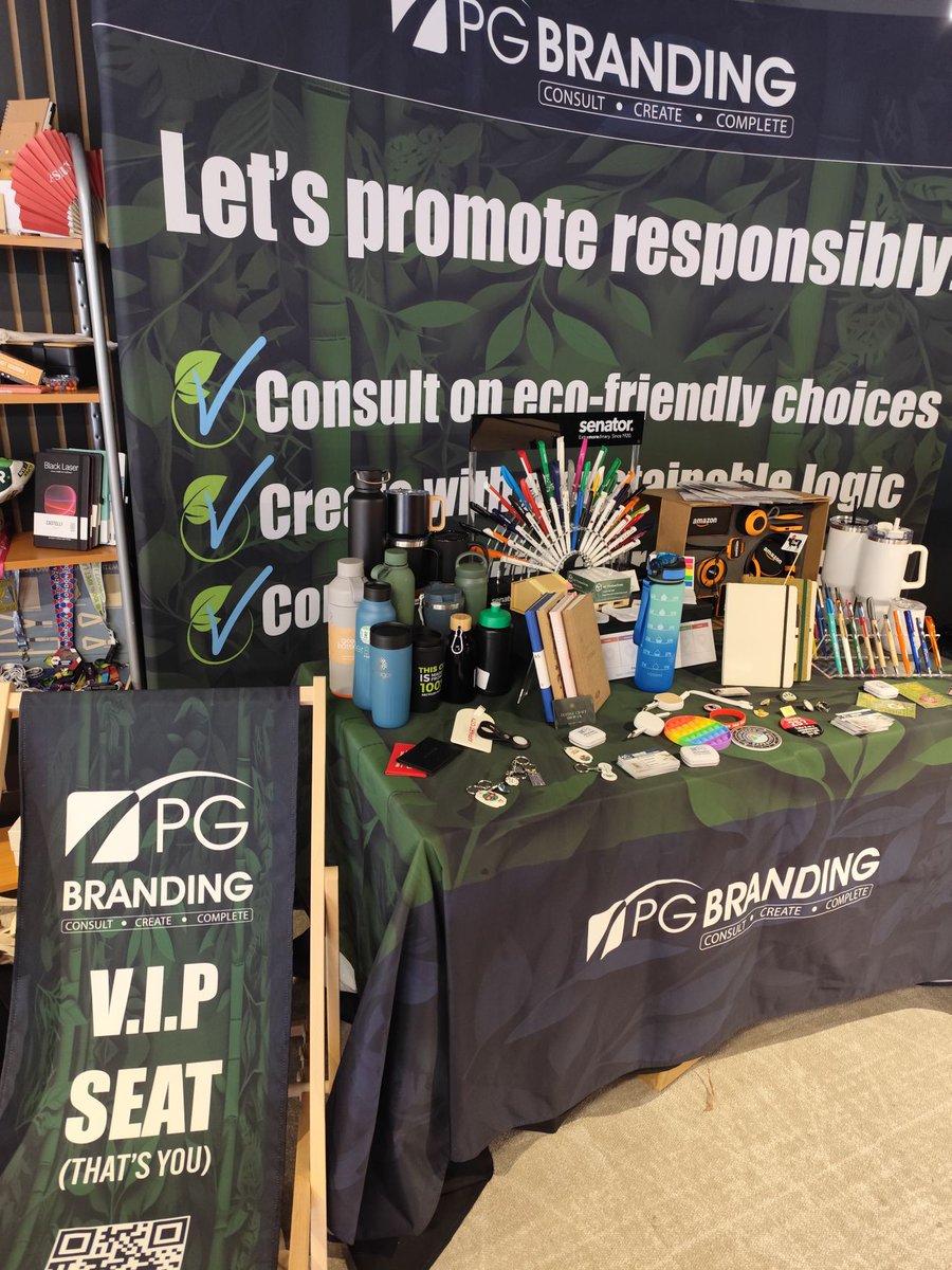 PgBranding's tweet photo. 🚀 Team PG Branding Are at the Marketing Showcase TODAY!!!– Let’s Talk Merch! 🎉
 
 👀 Looking for the perfect promotional merchandise to make your brand unforgettable? 
 
We consult, create, and complete your branded merchandise needs with innovative and eye-catching solutions! https://t.co/vpBUJqHY3L