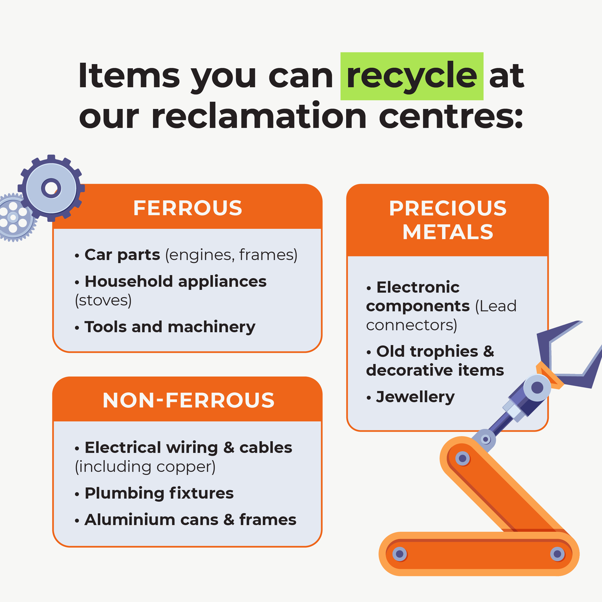 Want to recycle your waste but not sure where to start?

At EJ Shanley, we make sustainable skip hire simple-making sure your materials are recycled responsibly ♻️

Give us a call to find out more!

#Recycling #FerrousMetals #Non-FerrousMetals #WasteRecycling