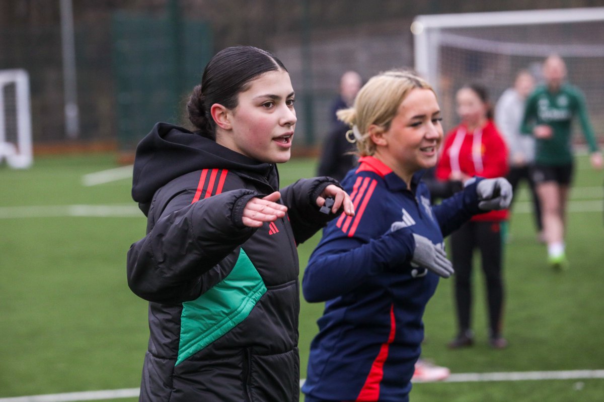MU_Foundation's tweet photo. Rulebook: completed it ✅

A group of our female participants completed a refereeing qualification during half-term last week 😁

Love that from our young people 👏

#MUWomen | #MUFC https://t.co/cbJ7MaJnkp
